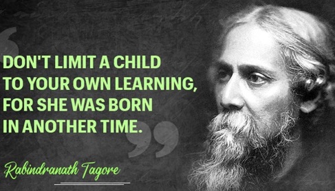 Rabindranath Tagore learning quote